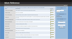 Desktop Screenshot of idiomreference.com
